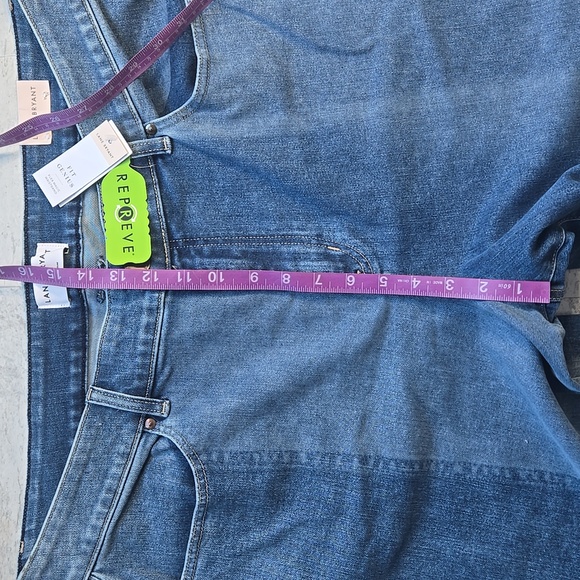NWT Lane Bryant Patchwork Flare Jeans Size 22 Denim - Picture 9 of 13